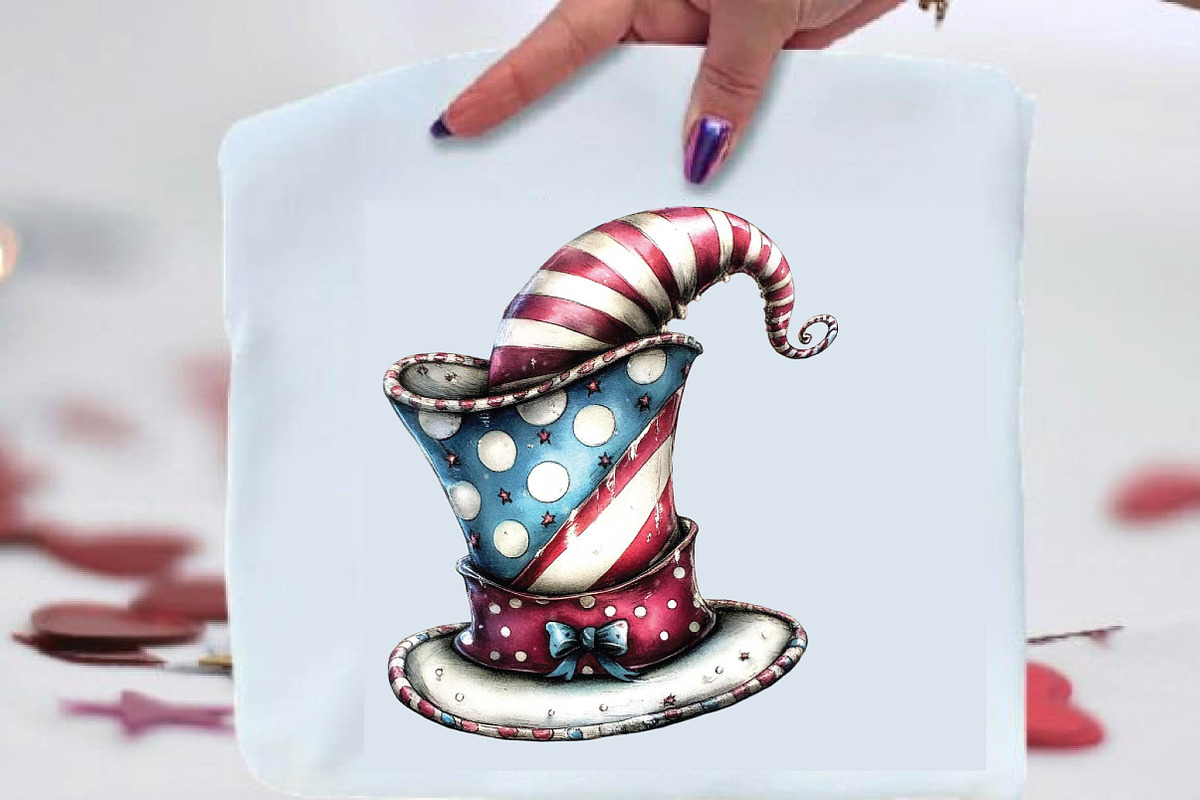 4th of July Top Hat Clipart Bundle., an Illustration by SVGArt (Photo 9 of 9)