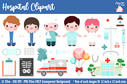 Hospital Clip Art, an Education Illustration by Cozy Cat Design (Thumbnail 2 of 3)
