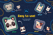 Embroidery Sticker Photoshop Action, an Action Add-On by Andrew Skoch Design (Thumbnail 4 of 6)