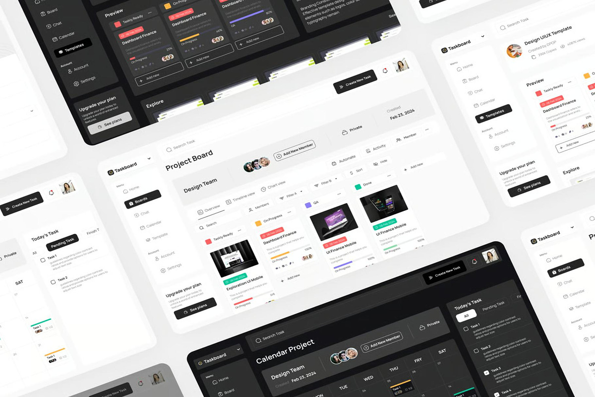 Taskboard - Task Dashboard UI UX KIT, an UI Kit Template by Lumina_ui_ux202 (Photo 7 of 7)