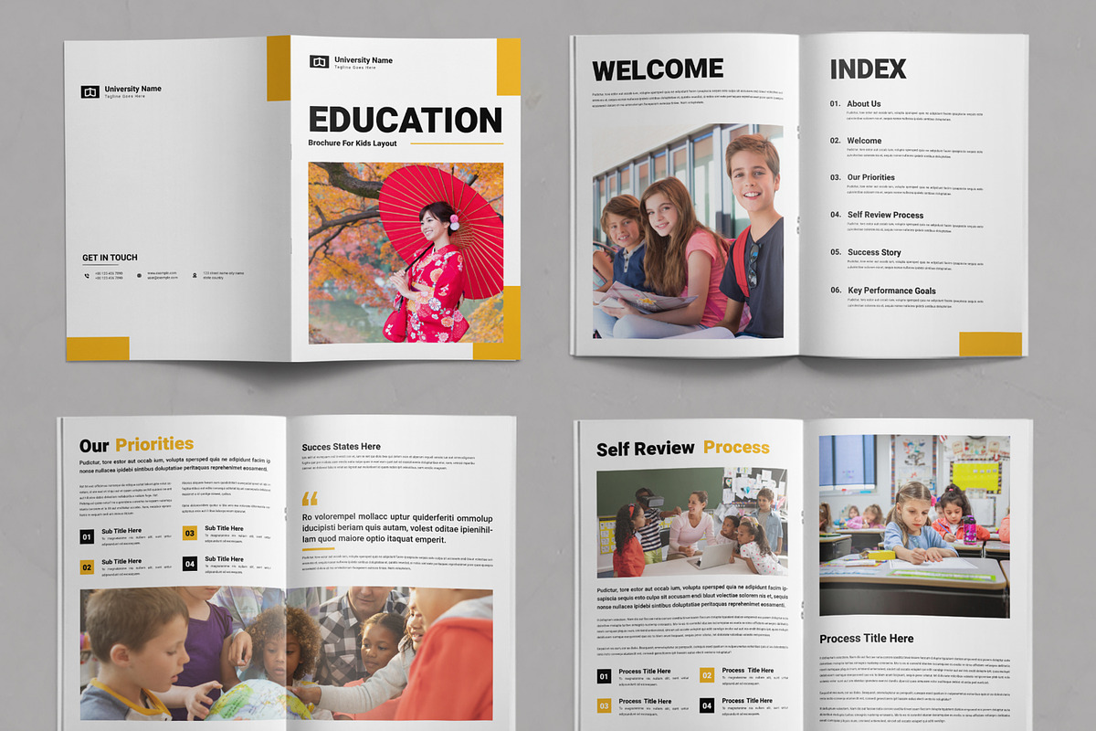 Education Brochure Template Layout, a Brochure Template by ContestDesign (Photo 2 of 3)