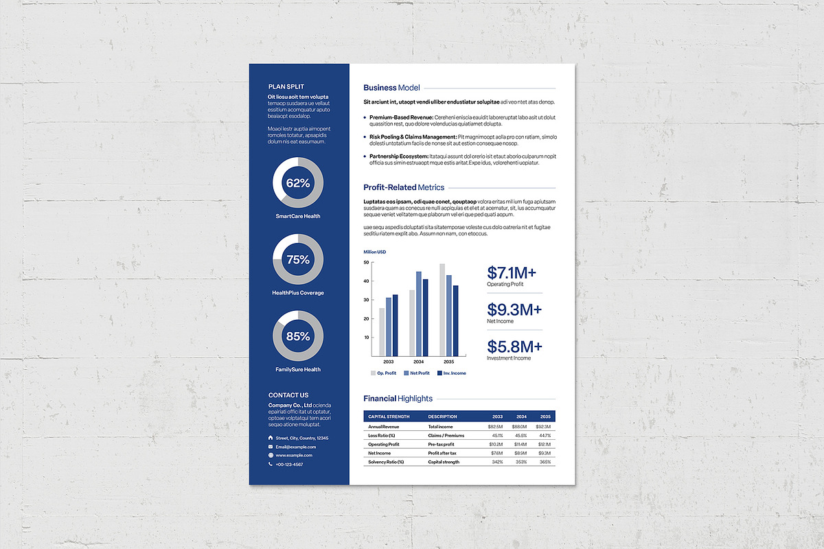 Factsheet Template, a Flyer Template by BrandPacks
