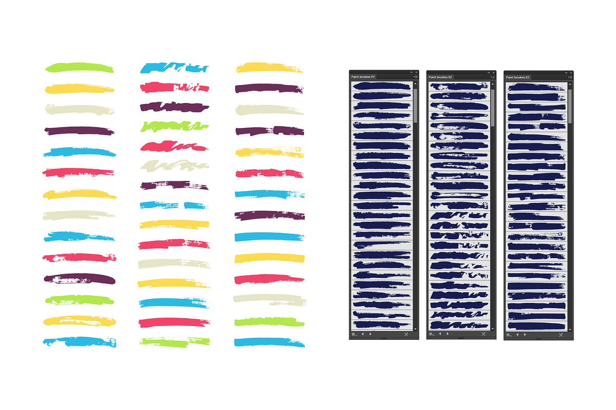1200 Paint and Ink brushes, a Brush Add-On by Graphic patterns (Photo 2 of 8)