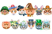 Watercolor borders from cats, an Animal Illustration by Watercolor fantasy (Thumbnail 8 of 9)