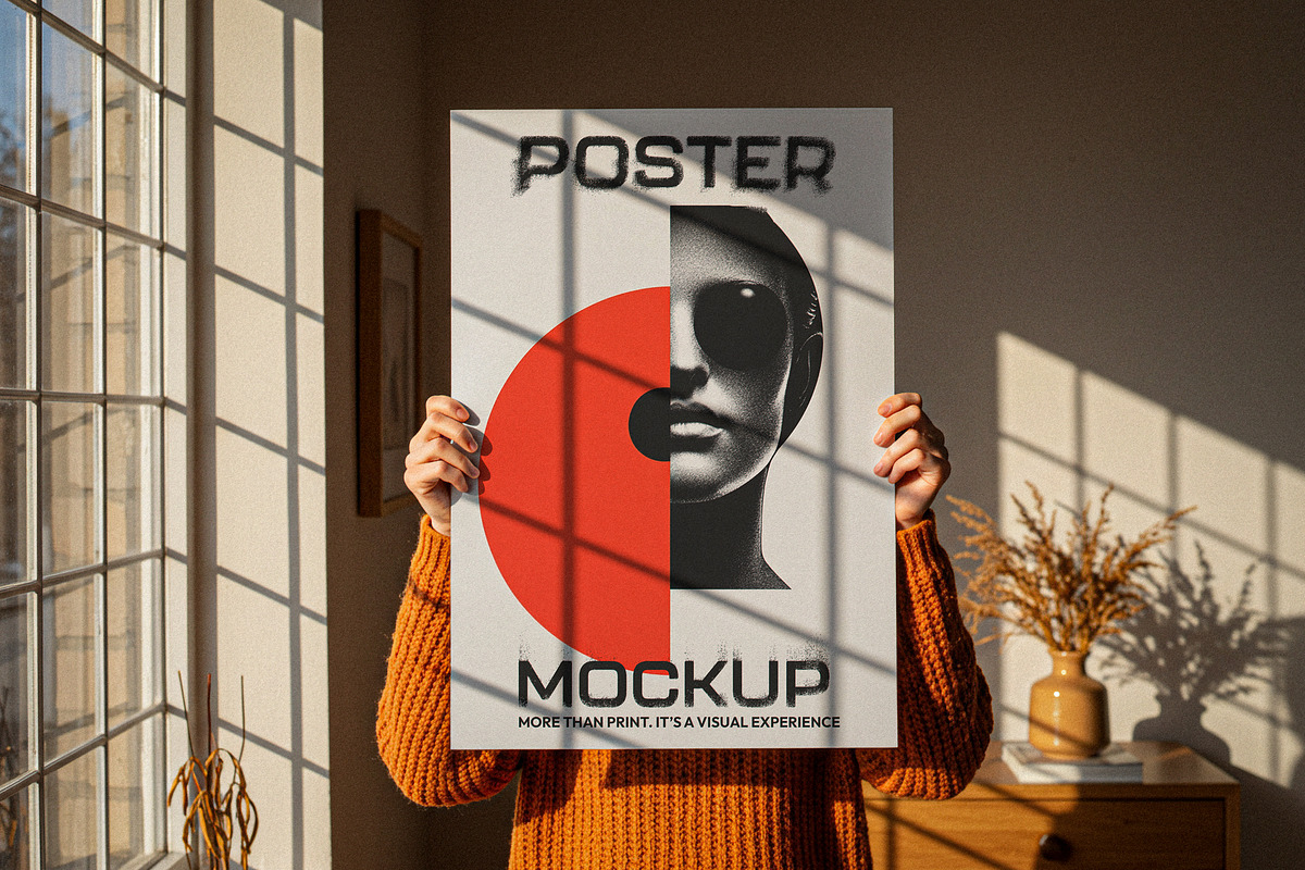 Wall Poster Mockup, a Product Mockup by Designer Dude