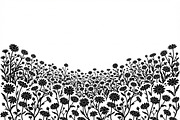 60 Daisy Flower Field Silhouette, a Seasonal Illustration by Amazin_art (Thumbnail 10 of 36)