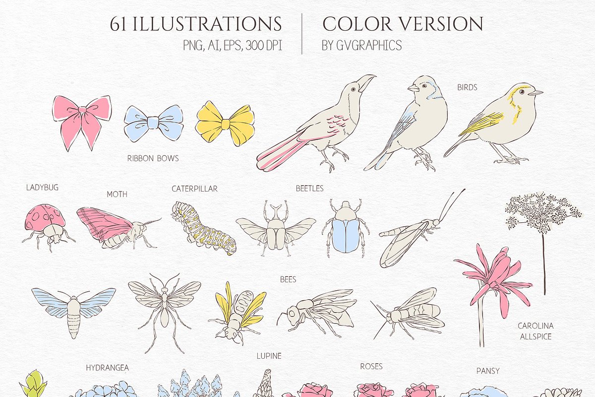 Lush Vol. 2 Collection, a Seasonal Illustration by GVGraphics (Photo 2 of 21)