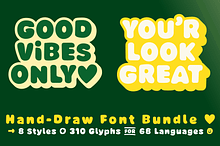 FONT Avocado 100% Handmade Bundle 9