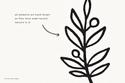 100 Hand Drawn Botanical Graphics, a Texture Illustration by Minna May Design (Thumbnail 2 of 10)