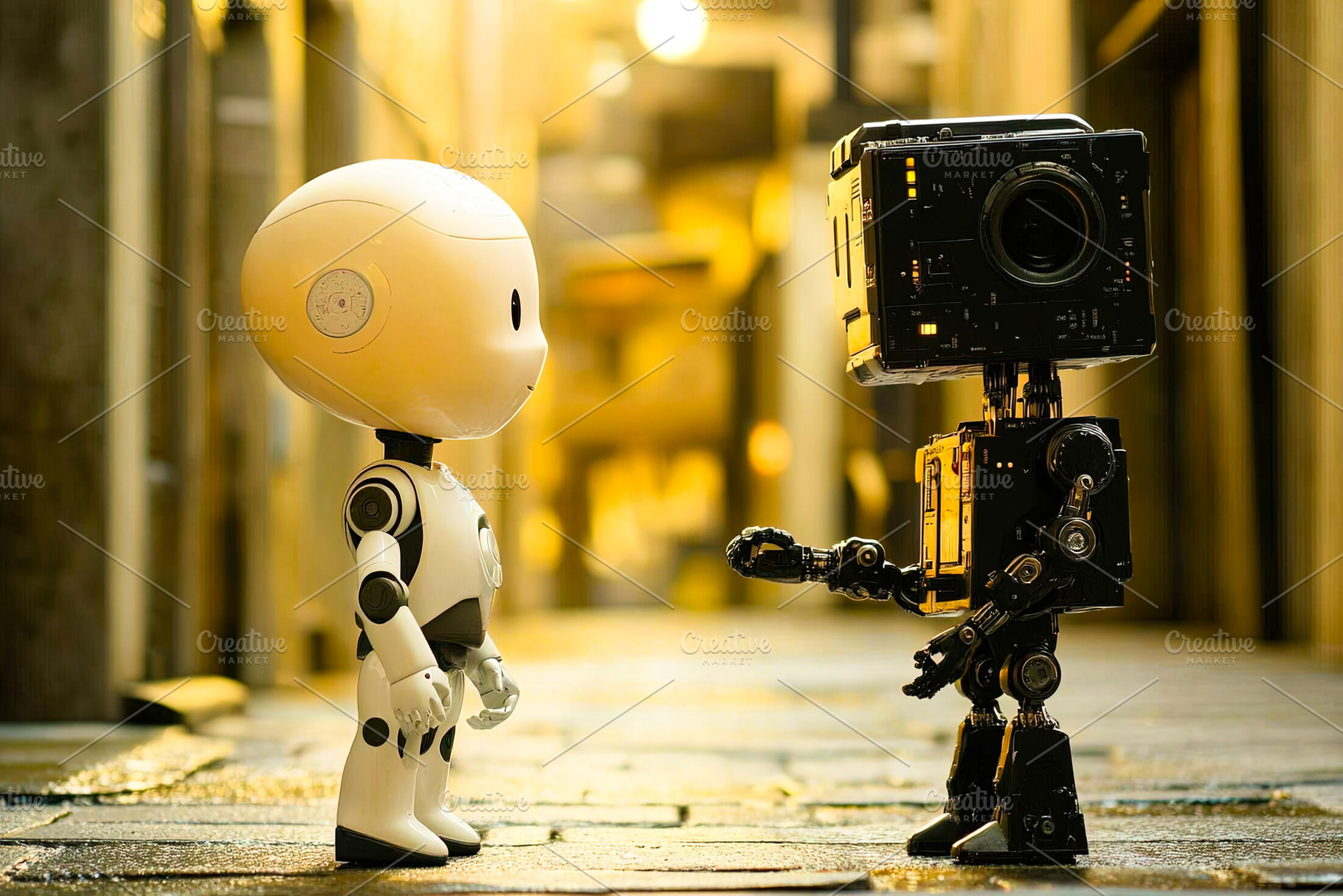 Cute Robots Meeting, a Technology Photo by Ales Munt