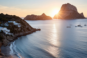 Golden sunset over Mediterranean, a Nature Photo by MistyDay