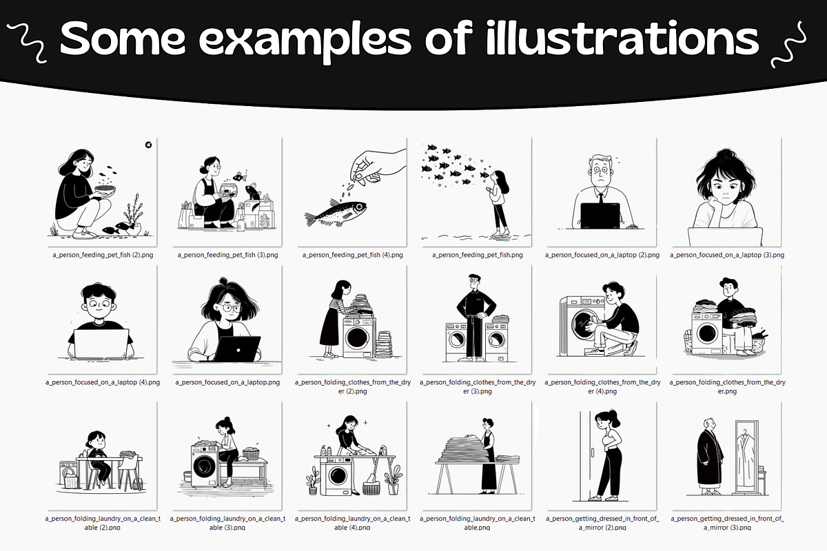 Notion Style Lifestyle Illustration, a Person Illustration by DaisyStudio (Photo 8 of 10)