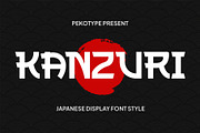 Kanzuri - Japanese Font, a Font by Pekotype (Thumbnail 1 of 15)