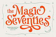 Magic Seventies Font, a Serif Font by HansCo Studio (Thumbnail 1 of 12)