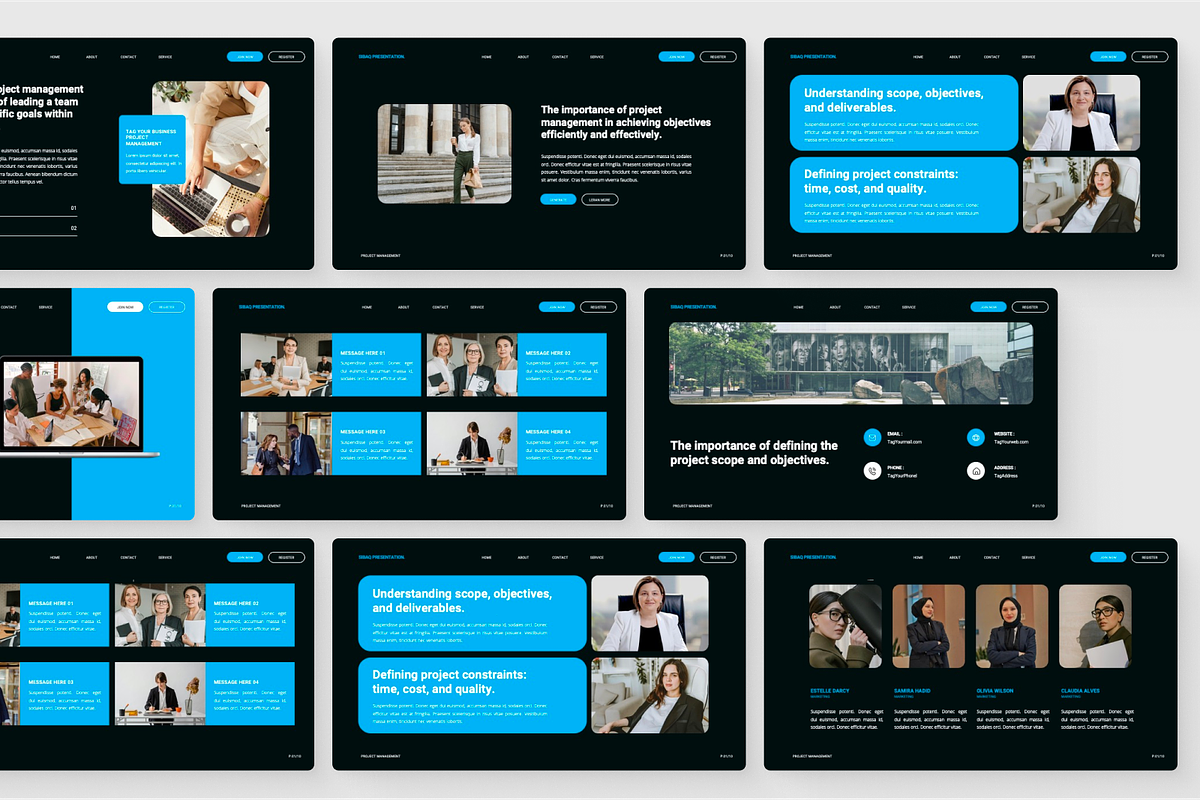Project Management Google Slide, a Presentation Template by SquidPixey (Photo 5 of 6)