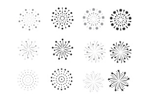 Firework Set 4 Procreate Brush Stamp