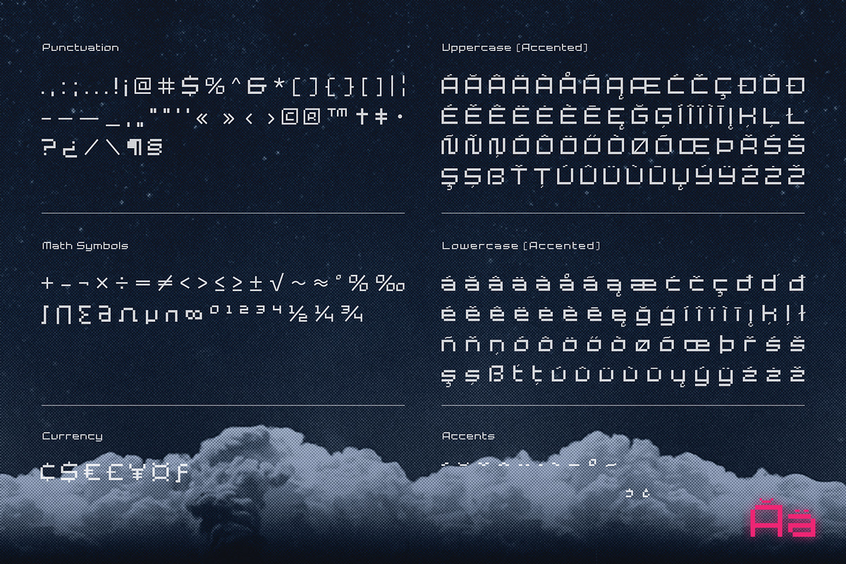 Alpha Orama - Futuristic Pixel Font, a Sans Serif Font by Studio Siv (Photo 3 of 4)