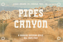 Pipes Canyon | Modern Western Font