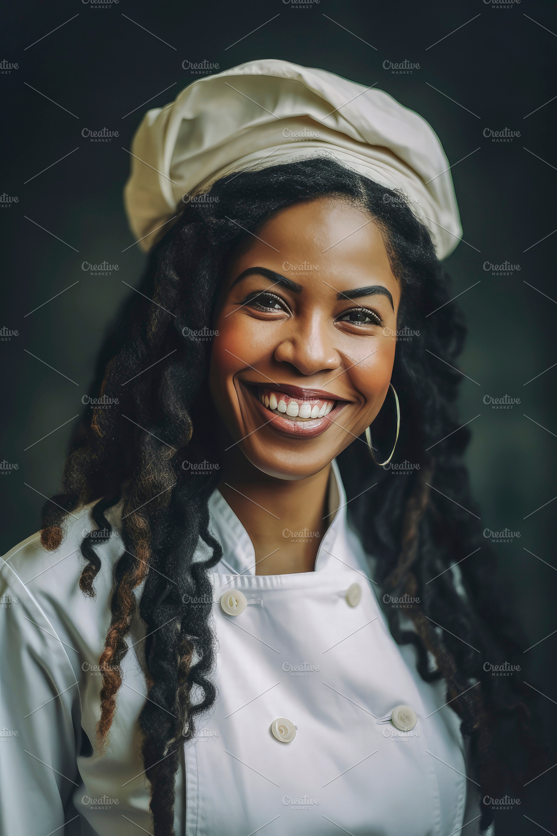 Black woman chef, a Person Photo by huertas19
