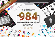 984 Modern Logo Shape, a Branding & Logo Template by Toonsteb (Thumbnail 9 of 18)