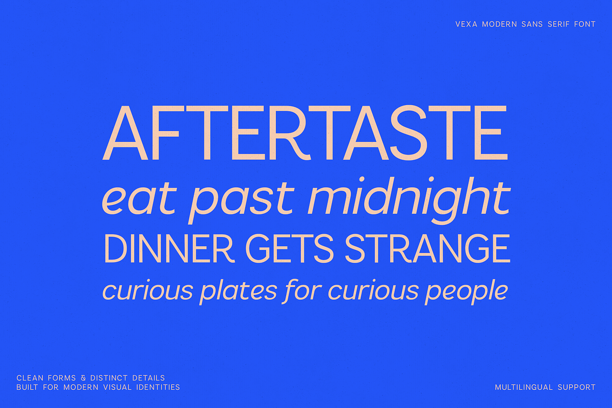 Vexa Modern Sans Serif Font, a Sans Serif Font by Only Fonts (Photo 9 of 12)