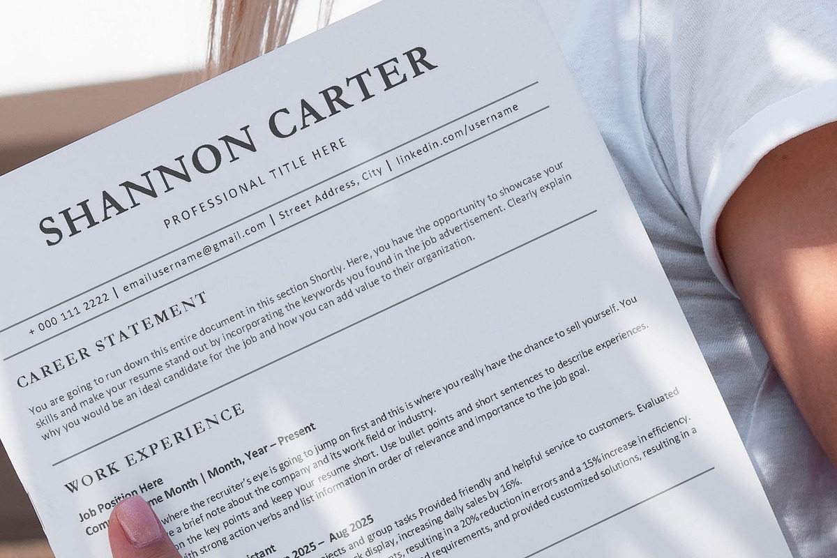 ATS professional resume template, a Resume Template by VictoriousVita (Photo 7 of 7)