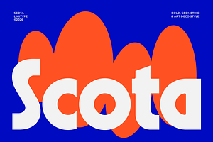 Scota - Bold Geometric Font