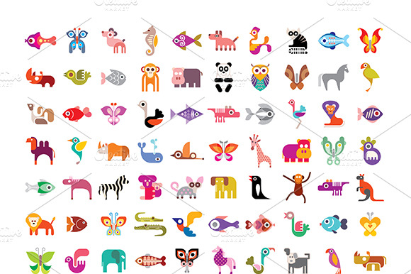 Animal Vector Icon Set