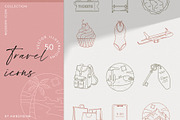 Travel & Adventure Icons - 50 items, an Outline Icon by amber&ink (Thumbnail 1 of 12)