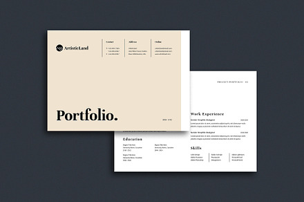 Minimal / Portfolio Template, a Brochure Template by ArtisticLand