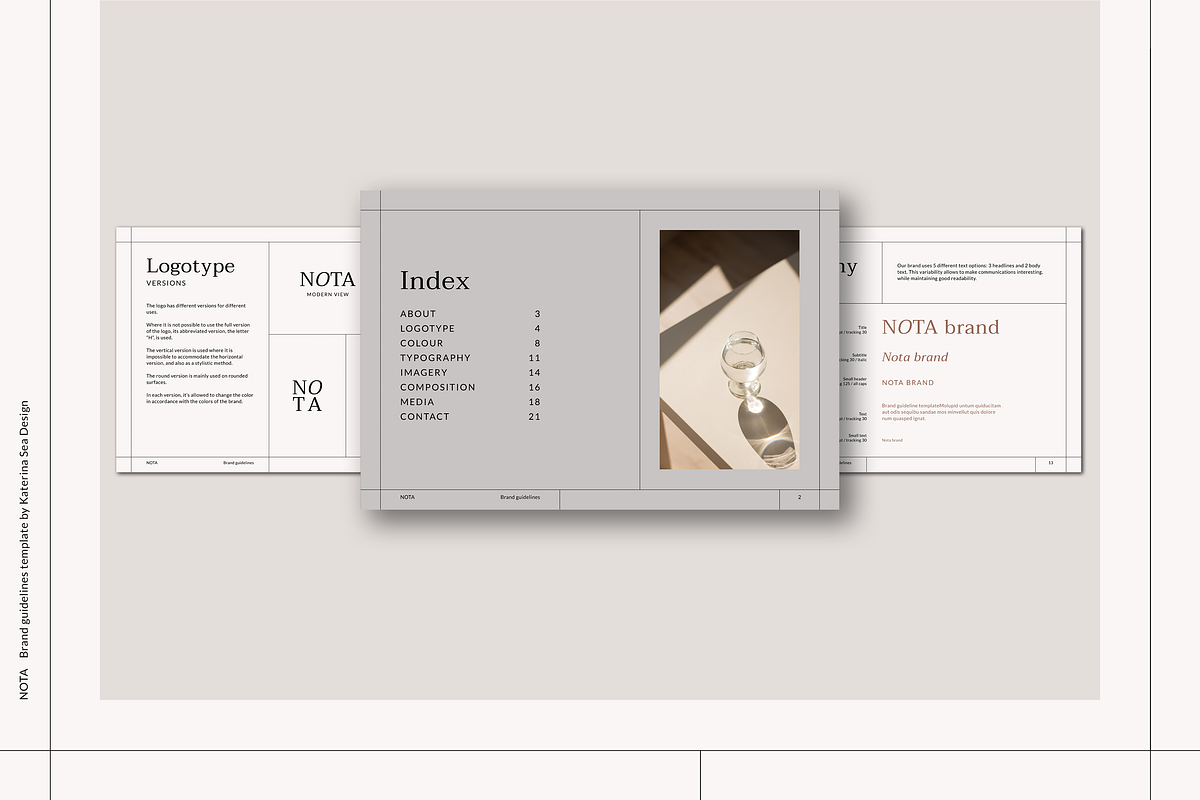 Brand guidelines template, a Branding & Logo Template by Katerina.Sea.Digital (Photo 2 of 7)