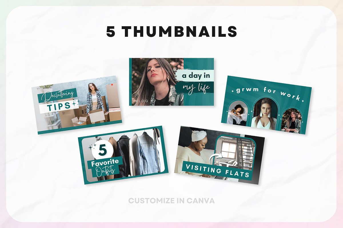 YouTube Channel Branding Kit | Canva, a Social Media Template by OniriqveDesigns (Photo 6 of 10)
