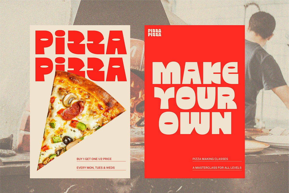 Peculiar Sans - Chunky Display Font, a Sans Serif Font by BTYPE (Photo 4 of 8)