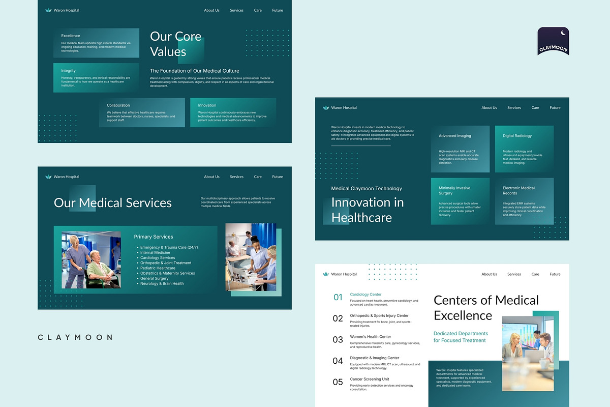 Modern Hospital Profile Presentation, a Presentation Template by Claymoon Lab (Photo 5 of 6)