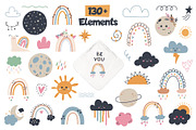 Boho Rainbow collection for kids, an Object Illustration by AnnArt (Thumbnail 3 of 8)