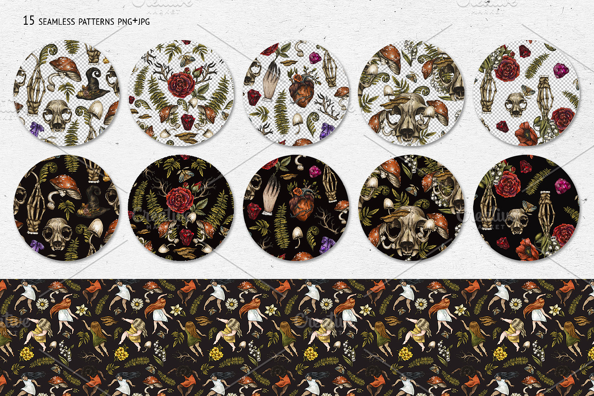 Birth Flowers & Birthstone Clipart, an Illustration by Belusuab (Photo 13 of 16)