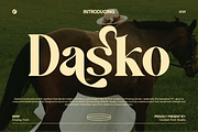 Dasko Modern Serif Font, a Serif Font by Koplexs Studio (Thumbnail 1 of 12)