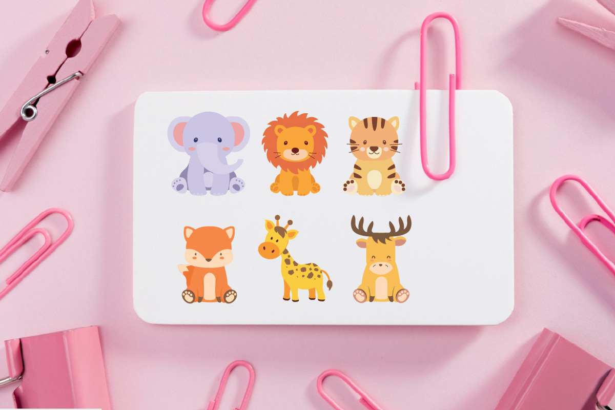 13 Cute Safari Creatures Collection, an Animal Illustration by jongcreative (Photo 3 of 4)