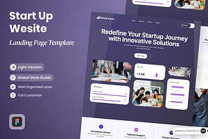 Start Up Website Landing Page, a Landing Page Template by SLAB! Design
