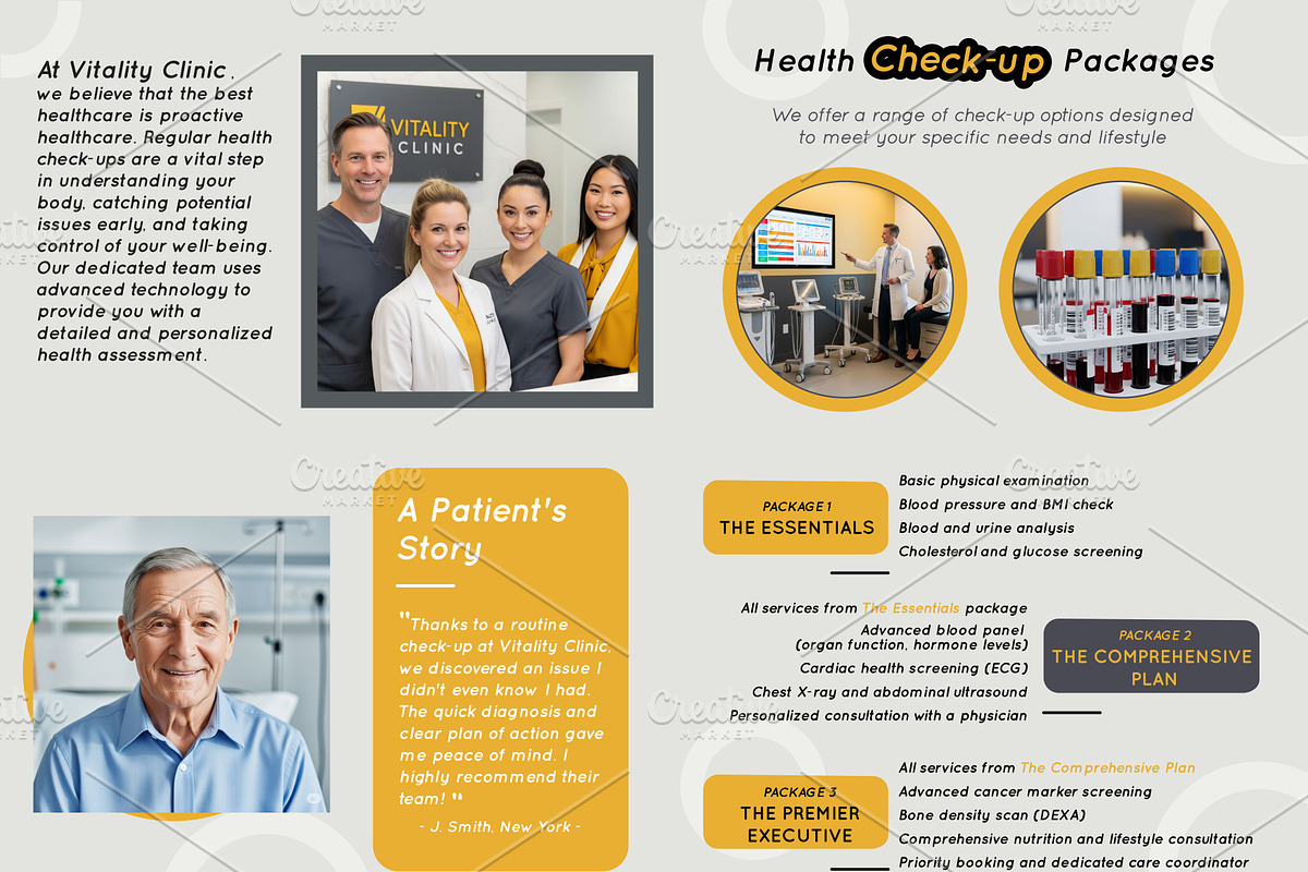 Modern Clinic Bi-Fold Brochure, a Brochure Template by Offload VN (Photo 3 of 3)