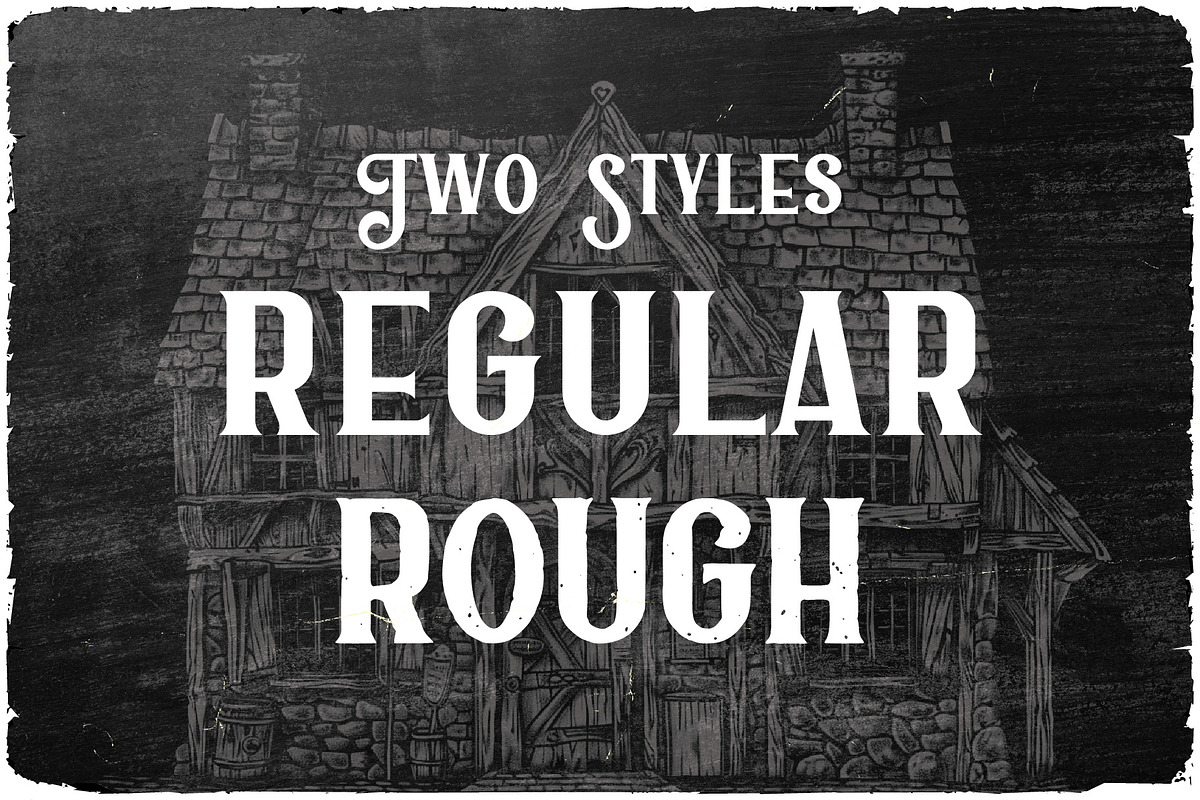 Old Tavern Vintage Label Font, a Serif Font by JumboDesign (Photo 4 of 6)