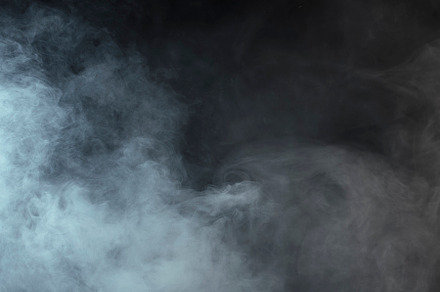Smoke on black background