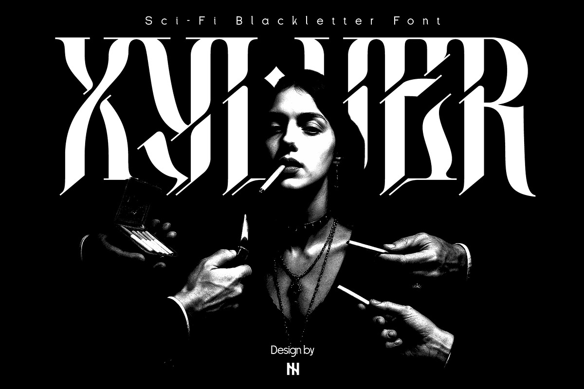 Xylver - Blackletter Font, a Blackletter Font by Inviline.co (Photo 1 of 14)