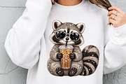 Rhinestone Funny Raccoon PNG, a Transportation Illustration by Digital Artistic99 (Thumbnail 3 of 5)