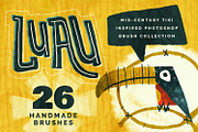 Luau Photoshop Brush Collection, a Brush Add-On by Hues of Hodges (Thumbnail 1 of 6)