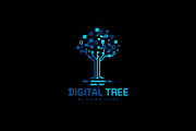 Digital Tree Logo Technology Network, a Branding & Logo Template by Art Studio Design (Thumbnail 3 of 3)