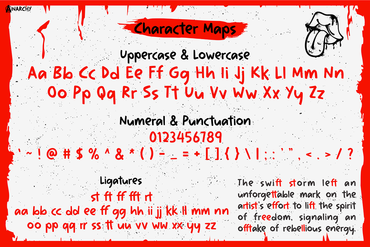 ANARCHY, a Font by Pinisi ART (Photo 2 of 10)