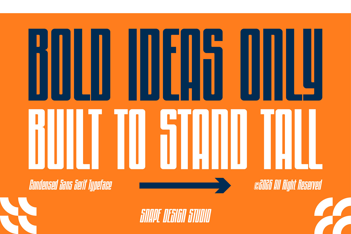 Monobran - Tall Sans Serif Font, a Sans Serif Font by Snape Design Studio (Photo 6 of 12)