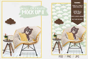 Kids Room Wall/Frame Mock Up 11