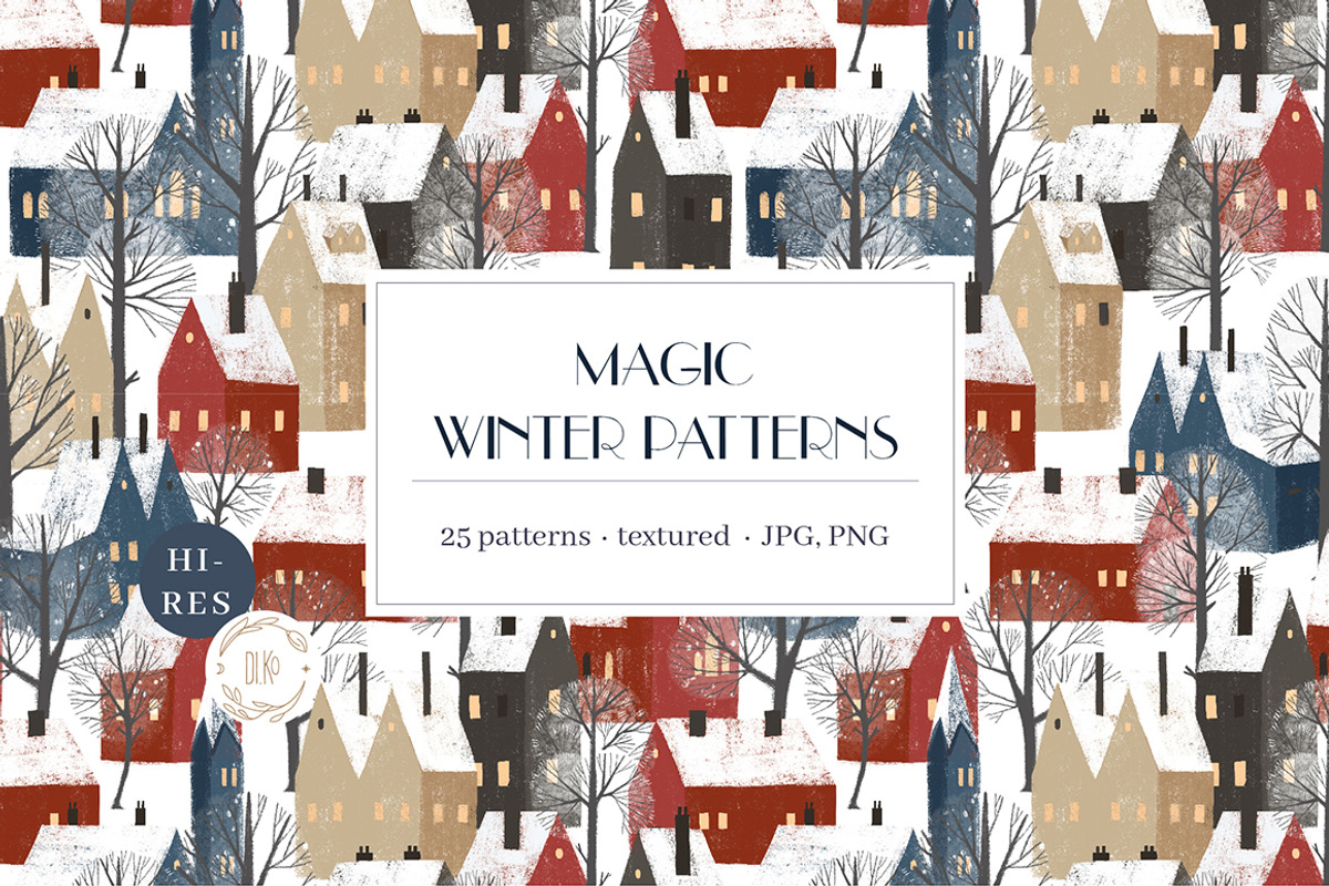 Magic Winter Patterns, a Pattern Graphic by Dinkoobraz (Photo 1 of 7)